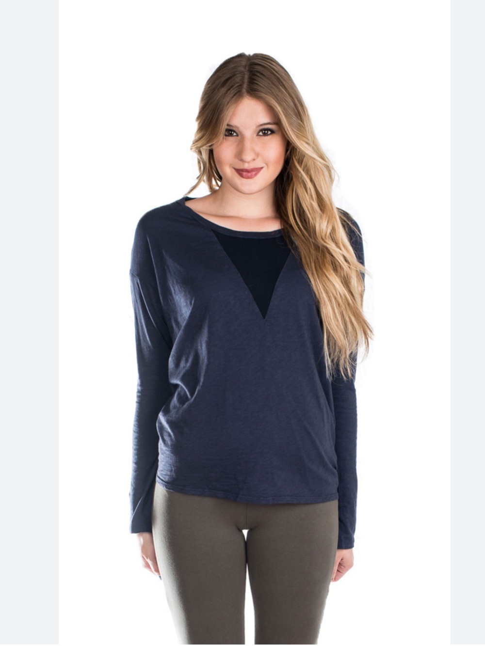 Velvet by Graham & Spencer Fallon V Front Panel Top Size M